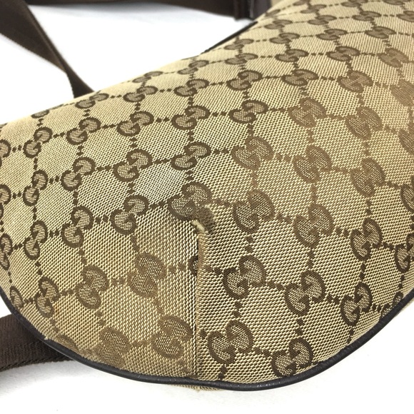Authentic Gucci crossbody bag brown canvas - Picture 7 of 16